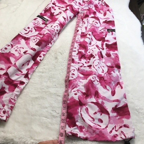 Zumba Beetroot purple marble cargo pants size M - Picture 6 of 12